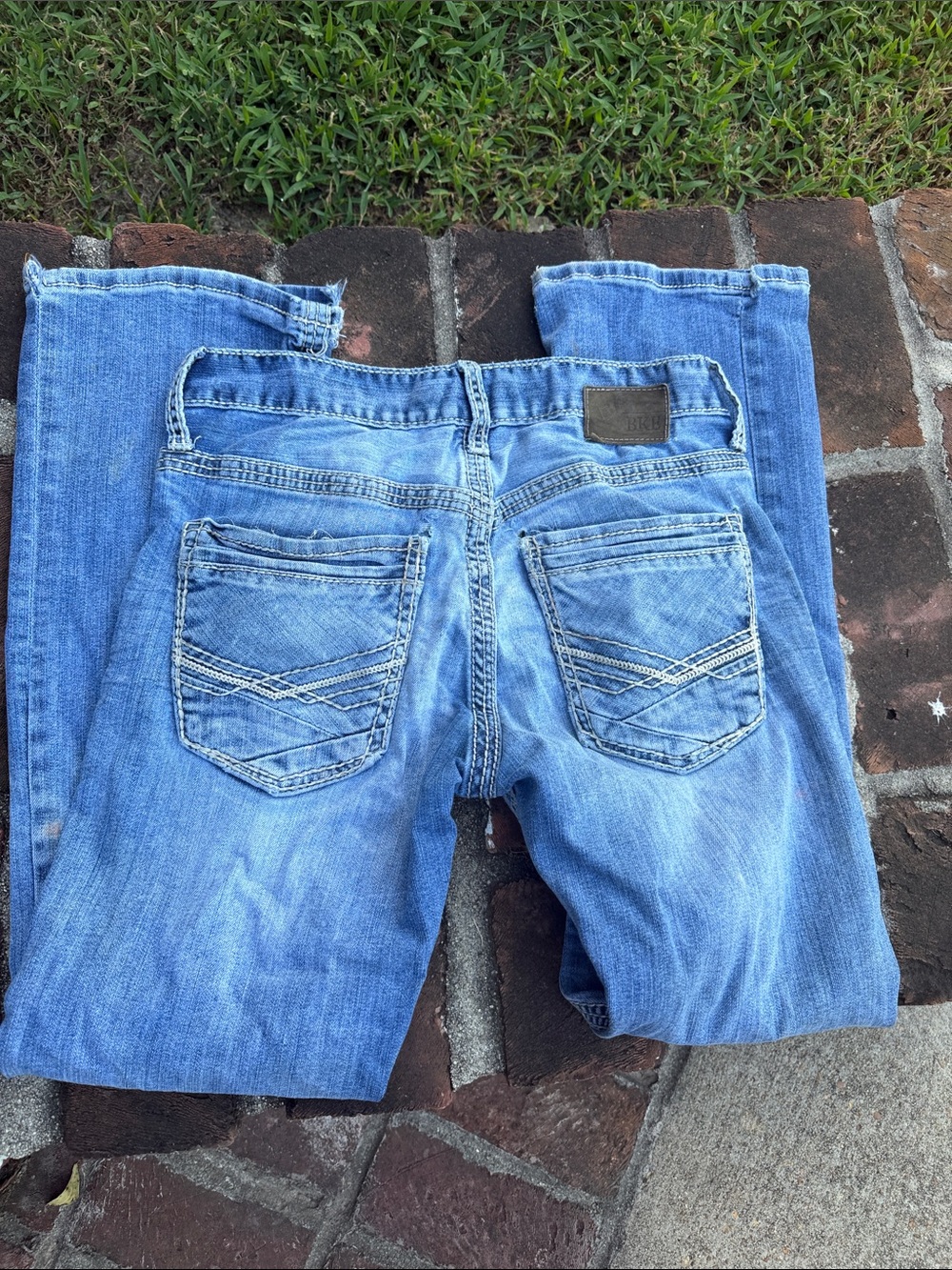 BKE "Carter" straight leg blue size 30S